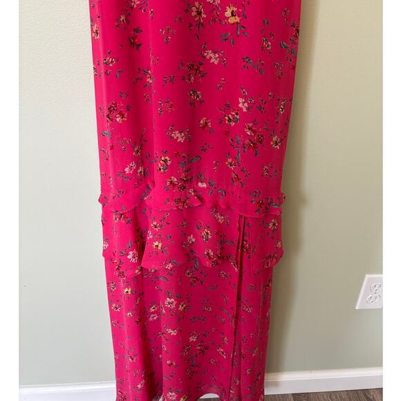 Lulu's Sunshine Bouquet Fushia Floral Maxi Dress Medium - Picture 5 of 10